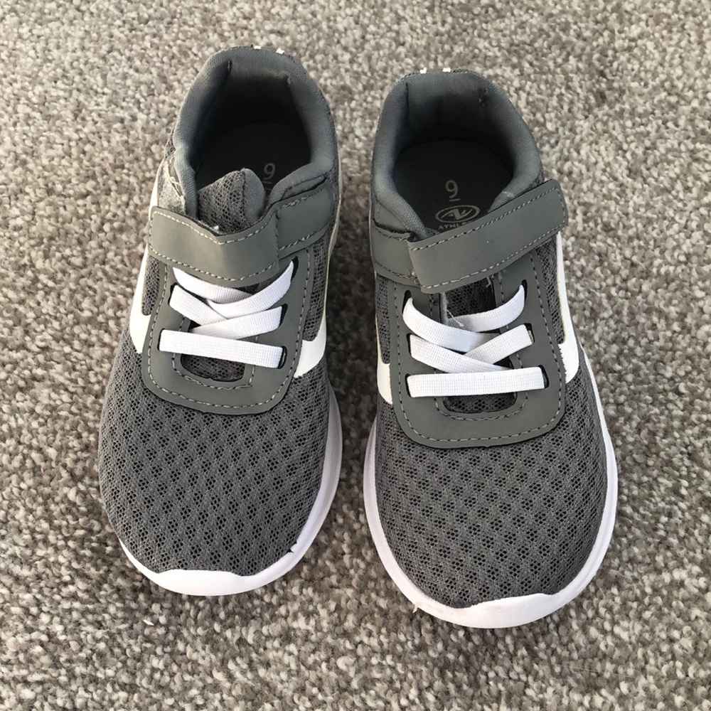 Gray sneakers